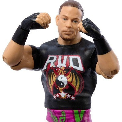 WWE Rob Van Dam Action Figure, Main Event Series #151, 6" Collectible Superstar with Articulation