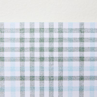 24ct Layered Plaid Paper Gift Card and Envelope Set - Hearth & Hand with Magnolia
