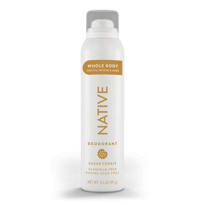 Native Whole Body Deodorant Spray - Limited Edition Holiday - Sugar Cookie - Aluminum Free - 3.5 oz