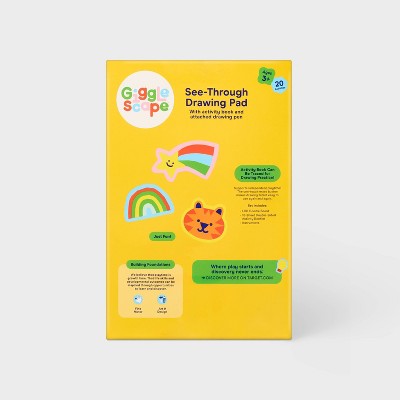 See Through Drawing Pad - Red - Gigglescape: ABS Material, Enhances Fine Motor Skills, Doodle Mats & Boards