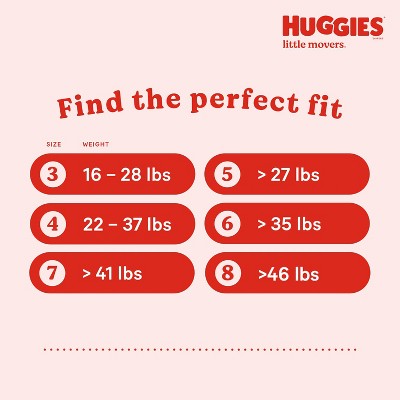 Huggies Little Movers Disposable Diapers - Econ+ Pack - Size 5 - 132ct