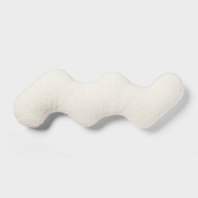Squiggle Decorative Throw Pillow Ivory - Room Essentials (LOCAL PICKUP ONLY)