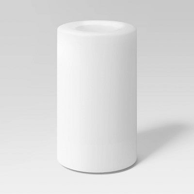 3pc AA LED Plastic Flameless Pillar Colorful Candles with Timer and Remote -Threshold