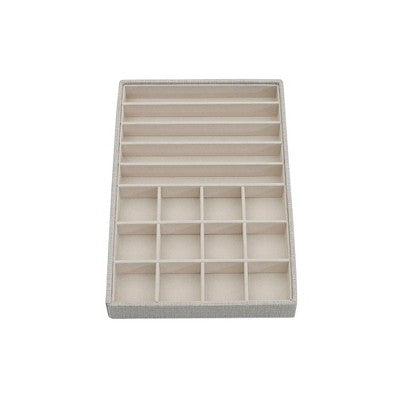 Household Essentials Stackable Jewelry Trays 3 Silver