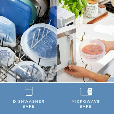 stasher Premium Silicone Reusable Food Storage Lids Starter Kit - Clear - 4pk