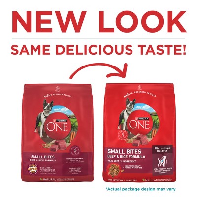 Purina ONE SmartBlend Small Bites Beef & Rice Formula Adult Dry Dog Food - 8lbs