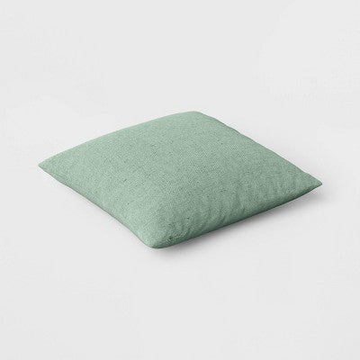 2pk Reversible Woven Cotton/Polyester Square Throw Pillow Covers Green - Room Essentials: Decorative Jacquard, Zippered, Indoor Use