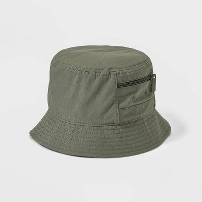 Boys' Bucket Hat with Pocket - Cat & Jack Olive