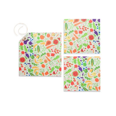 Bee's Wrap Standard Beeswax Compostable Lunch Wraps - 3ct