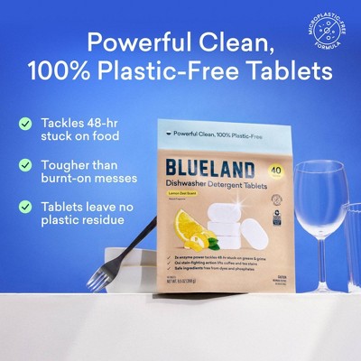Blueland Lemon Zest Dishwasher Detergent Tablets - 40ct