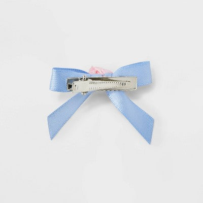 Girls' 6pk Satin Ribbon Bow with Rosettes Hair Clips - art class