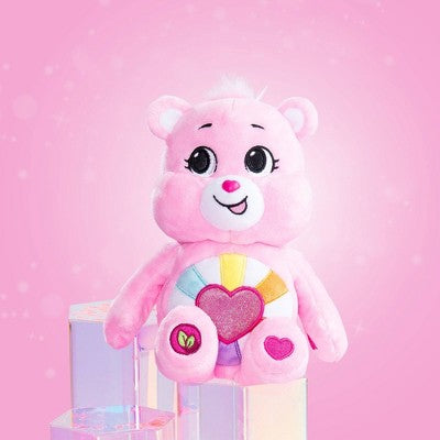 Care Bears Fun Size Sparkle Plush Hopeful Heart Bear