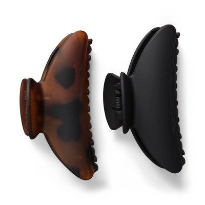 Kitsch Recycled Plastic Medium Hair Claw Clips - 2pc