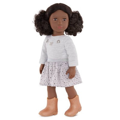 Our Generation Victoria 18'' Fashion Doll Brim Hat & Country Outfit with Sweater Charms