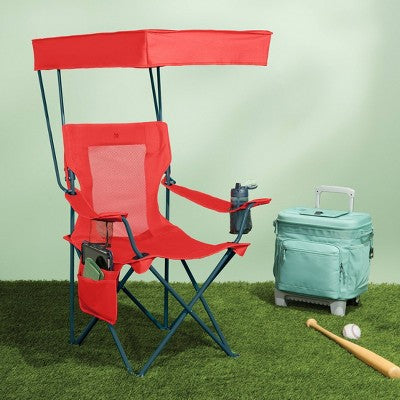 Canopy Folding Mesh Chair Red - All in Motion (LOCAL PICKUP ONLY)