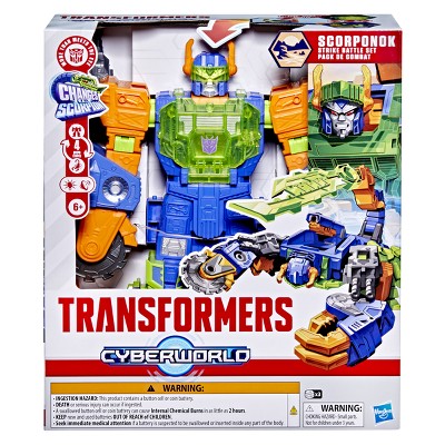 Transformers CYBERWORLD Scorponok Strike Battle Set - Great Gift Action Figure