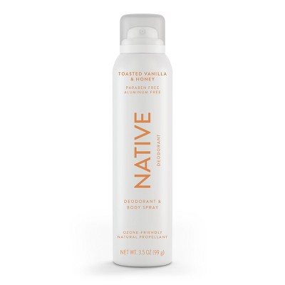 Native Limited Edition Fall Getaway Deodorant Spray - Toasted Vanilla & Honey - 3.5 fl oz