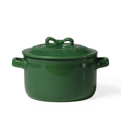 Ceramic Cocotte Green - Bullseye's Playground