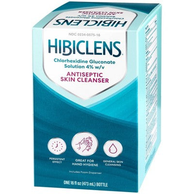Hibiclens Antimicrobial Antiseptic Soap and Skin Cleanser with Foaming Pump - 16 fl oz