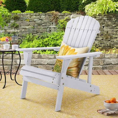 Saint Birch Waterfall Adirondack Chair, White (LOCAL PICKUP ONLY)