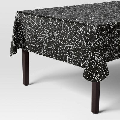 60"x84" Spiderweb Halloween Tablecloth - Hyde & EEK! Boutique