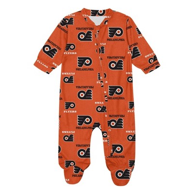 NHL Philadelphia Flyers Infant Boys' Sleeper Bodysuit - 18M