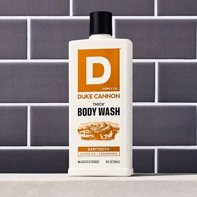 Duke Cannon Supply Co. THICK Men's Body Wash - Sawtooth - 18 fl oz: Exfoliating Liquid for Normal Skin, Whole Body Cleansing