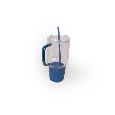 40 fl oz Large Glass Tumbler Blue - Bullseye's Playground