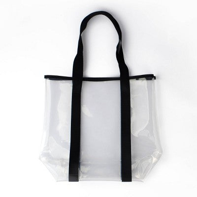 Clear Tote Bag Black - Bullseye's Playground