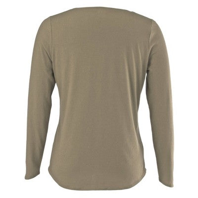 NBA Philadelphia 76ers Women's Sand Long Sleeve Fashion Crew T-Shirt - L