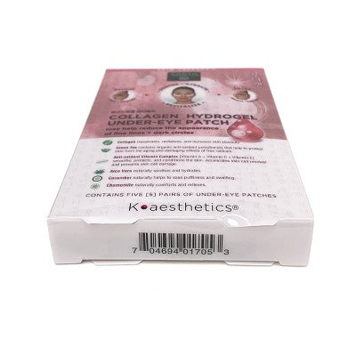 Earth Therapeutics Collagen Hydrogel Under-Eye Patches - 5ct