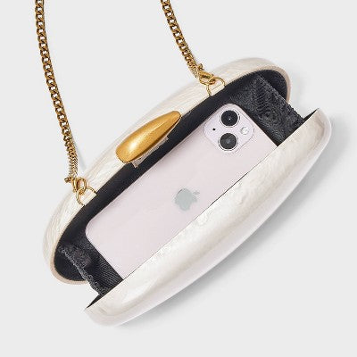 Organic Minaudiere Clutch - A New Day Pearl