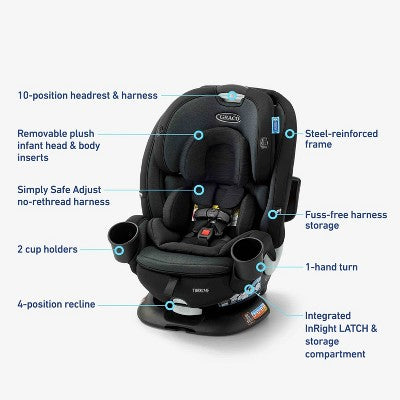 Graco Turn2Me 3-in-1 Rotating Convertible Car Seat - Cambridge (LOCAL PICKUP ONLY)