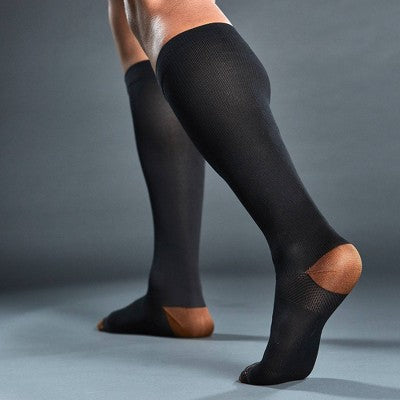 Tommie Copper Sport Compression Knee High Socks 2pk - L/XL: Leg Support, Microfiber