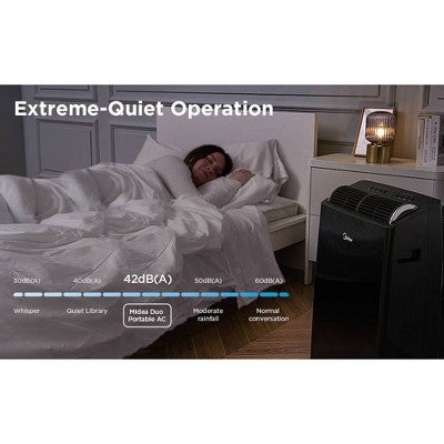 Midea 12000 BTU DOE/ 14000 BTU ASHRAE Smart Inverter DUO Portable Air Conditioner for spaces up to 550 sq ft (LOCAL PICKUP ONLY)