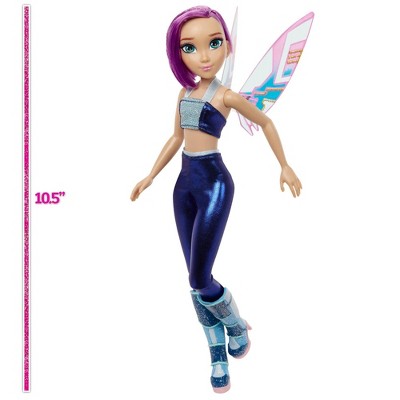 Winx Club Tecna Fairy 10.5" Fashion Doll with Glitter Outfit and Removable Wings