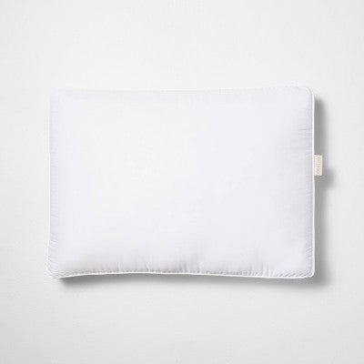 Standard/Queen Soft Customizable Down Alternative Bed Pillow Outer Comfort Cover White - Casaluna: Hypoallergenic, 300 Thread Count