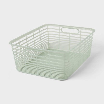 Aria Jelly Decorative Basket Medium Green - Brightroom