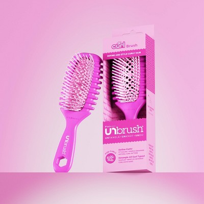 UNbrush Curl Hair Brush - Pink
