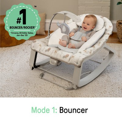Ingenuity Keep Cozy 3-in-1 Grow with Me Baby Bouncer, Rocker & Toddler Seat - Safi (LOCAL PICKUP ONLY)