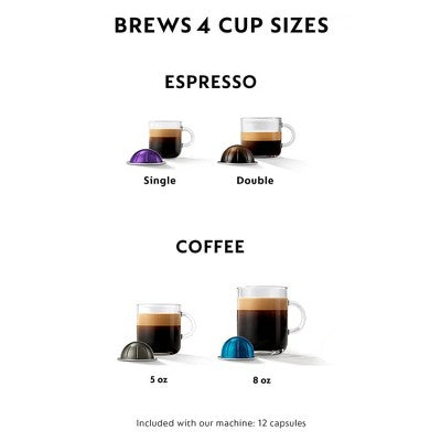 Nespresso Vertuo Plus Deluxe Espresso and Coffee maker Bundle - Black (LOCAL PICKUP ONLY)