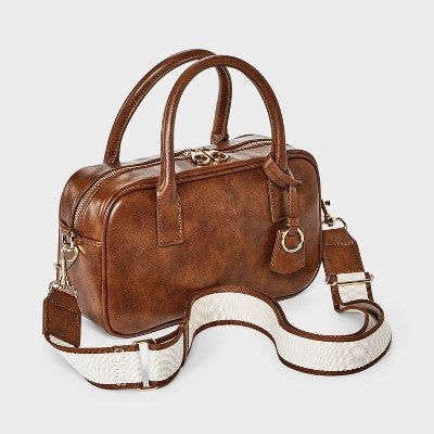 Small Satchel Handbag - Universal Thread Brown