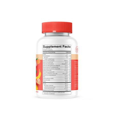 SmartyPants Kids Plus Multivitamin & Omegas Gummies with Vitamins C, D3, B12 & Zinc - 60ct