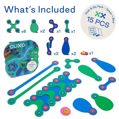 Clixo Grab & Go - Green/Blue