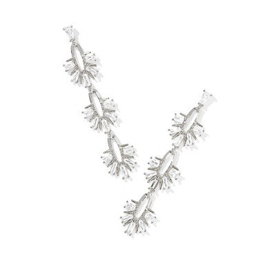 Kendra Scott Macie Statement Earrings - Silver