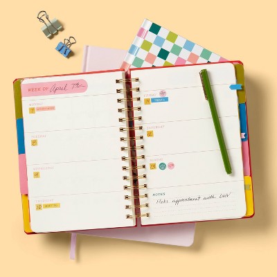 Twin Wire 6"x8" Planner with Elastic Closure Bright - up&up