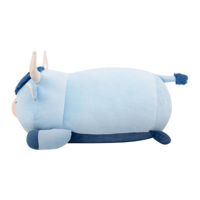 Squishmallows 18" Jumbo Toro Blue Highland Cow Fuzzy Belly Sleepamallow