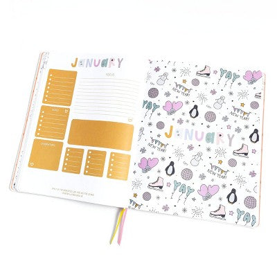 Callie Danielle 2025 11"x8.5" Weekly/Monthly Large: Leather Planner, January-December, Multicolored, Teen & Adult