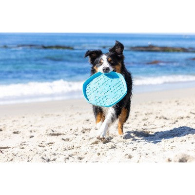 Project Hive Pet Company Soothing Vanilla Disc and Reversible Lick Mat Interactive Dog Toy - Blue