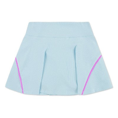 Converse Girls' Ribbed Skort - Light Blue L
